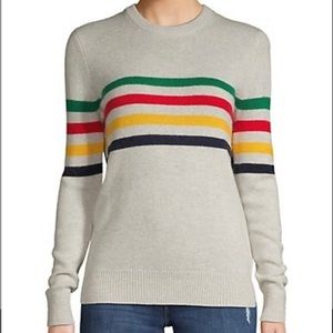 HBC stripes Cashmere / Wool blend sweater.